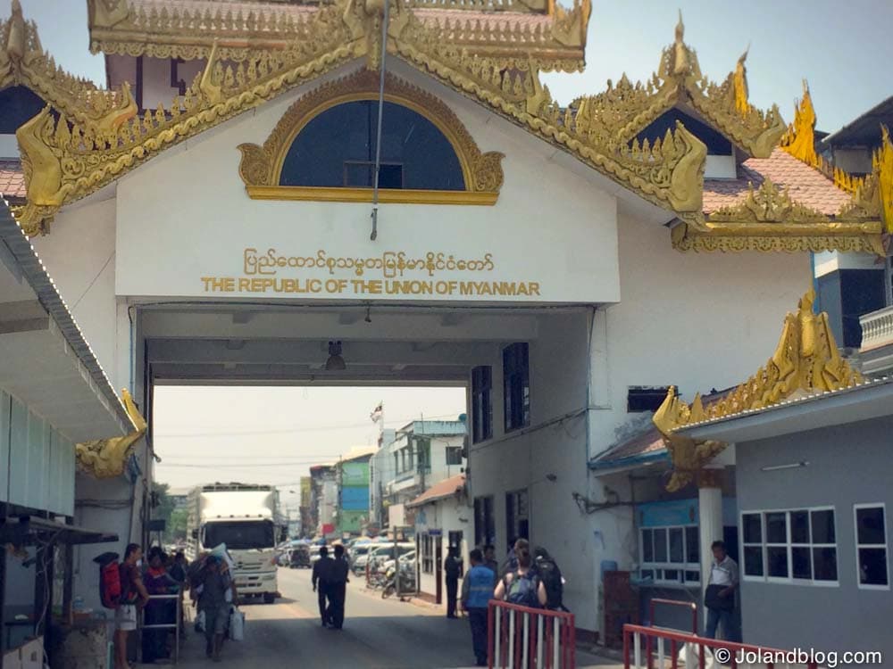 Travessia por terra Myanmar